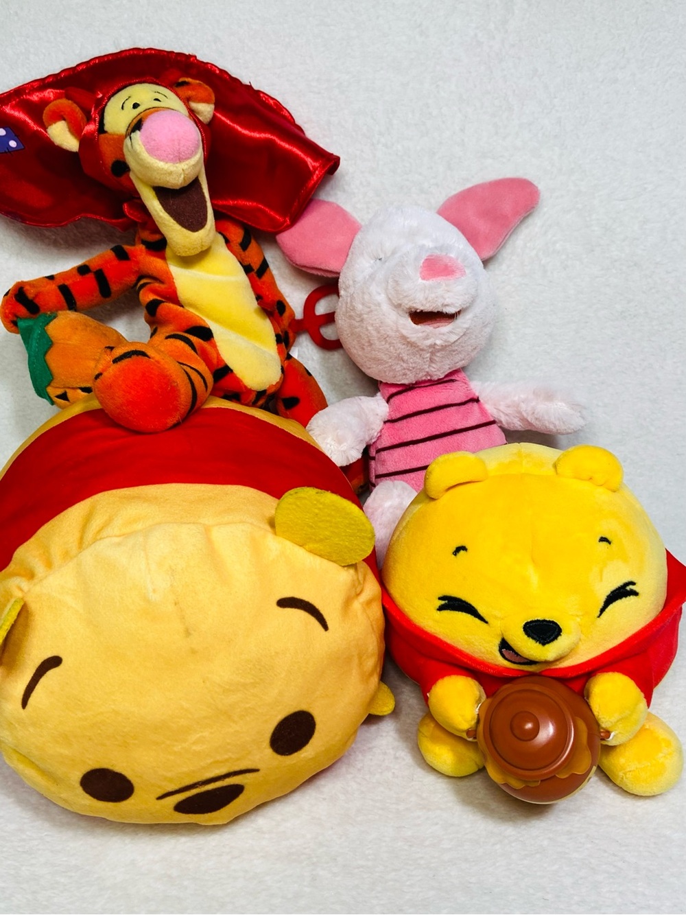 Disney Winnie the Pooh Plush Toy Lot Pooh Bear Tigger Piglet Plush Toys